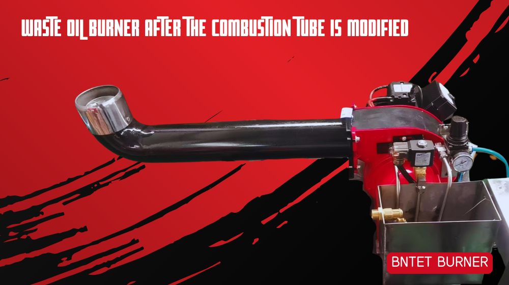 Waste oil burner after the combustion Waste oil burner after the combustion