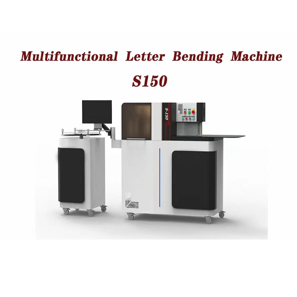 Full function aluminum and stainless steel channel letter bender S150